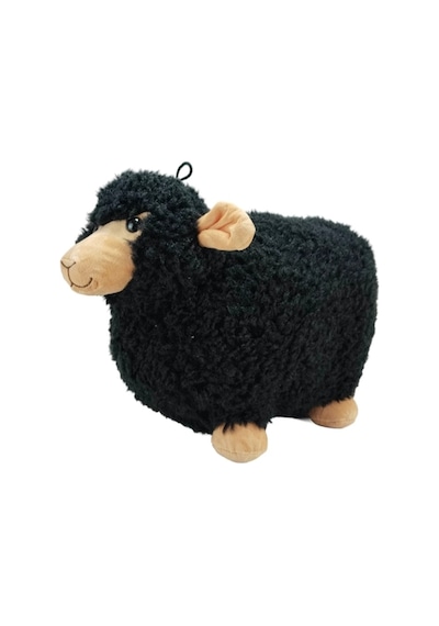 Sesli Koç Koyun Kuzu Peluş Oyuncak Hediyelik Uyku Arkadaşı 30 Cm Siyah