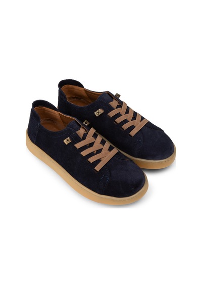 Deery Kadın Hakiki Süet Lacivert Sneaker Ayakkabı - Se605zlcvc02