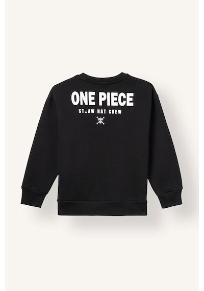 Defacto One Pıece Bisiklet Yaka Baskılı Sweatshirt Erkek Çocuk I3992a826wnbk81 Siyah-bk81