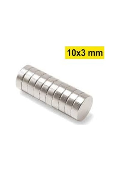 Neodyum Mıknatıs 10x3 Mm 10 Adet