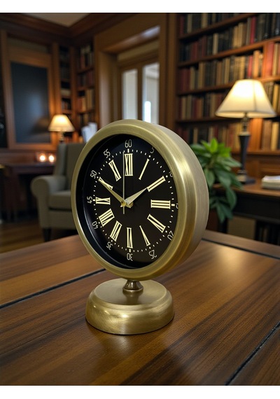 Time Art 25 X 20 Eskitme Metal Masa Saati
