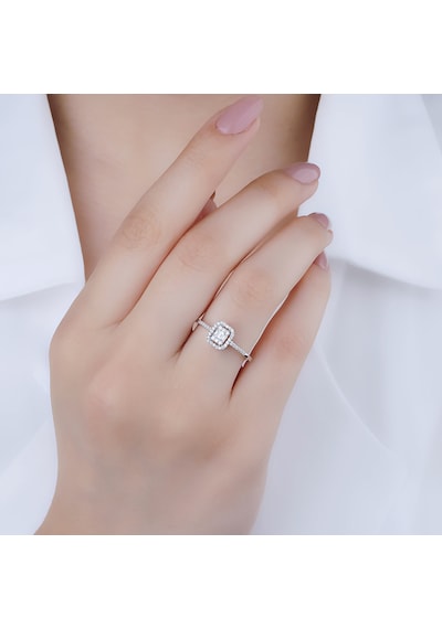 Nadias Jewellery ’Alice’ Baget Pırlanta Yüzük