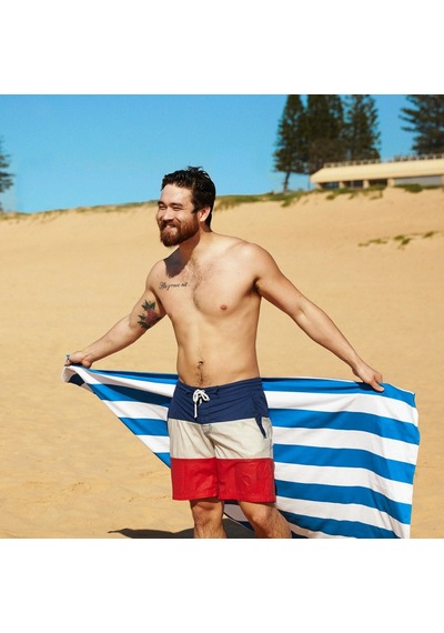 Dock And Bay Plaj Havlusu Cabana Xl Bondi Blue Mavi - Beyaz