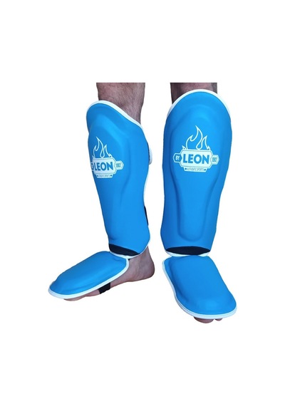Aksaspor Leon Solid Muay Thai Ve Kick Boks Ayak Ve Kaval Koruyucu Mavi