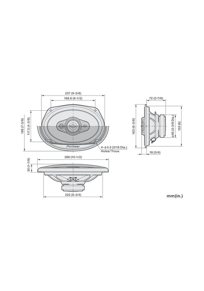 Ts-a6971f 600 Watt 6x9 Oto Hoparlör