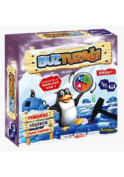 Penguen Buz Kalesi Buz Kırma Oyunu Buz Tuzağı Zeka Ve Strateji Oyunu Penguen Düşürme Oyunu V2
