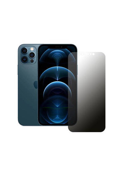 Apple Uyumlu   iPhone 12 / 12 Pro Hayalet Privacy FlexiGlass MAT Nano Ekran Koru