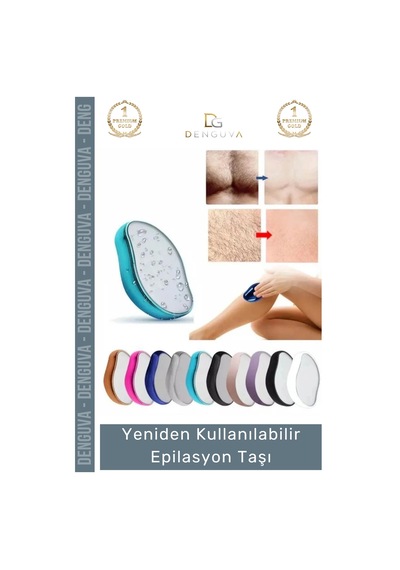 Epilasyontaşı Nano Kristal Acısız Tüy Alıcı Peeling Etkili Yeniden Kullanılabilir Epilasyon Taşı