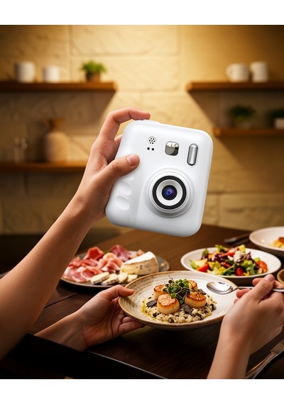 Anında Baskılı Çocuk Fotoğraf Makinesi 4 Rulo İle