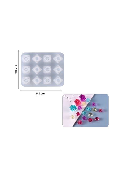 Epoksi İthal Elmas Model Bileklik Silikon Kalıp Hb3021-0045