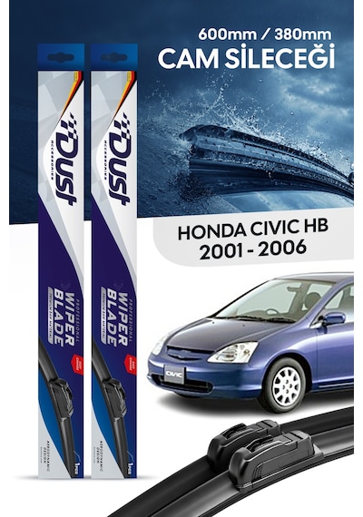 Honda Civic Hatchback Silecek Takımı 2001-2006 Uyumlu 600mm/380mm