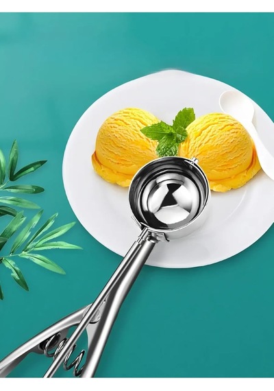 Transformacion Inox 4 Cm Dondurma Kaşığı - Karpuz Kurabiye Köfte Helva Porsiyonlama 722039 Gri Diğer