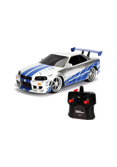 1:16 Fast & Furious Kumandalı Brian's Nissan Skyline Gt-r Turbo Araba Gümüş