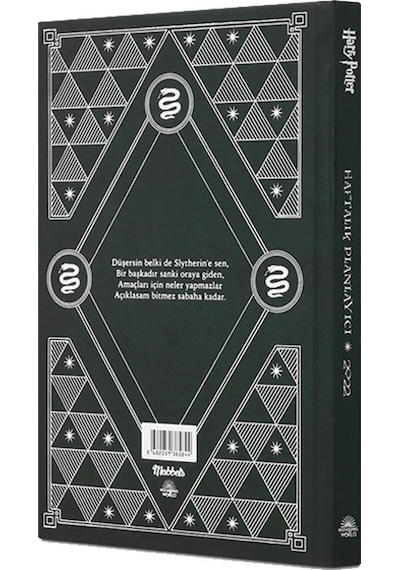 Mabbels Harry Potter Slytherin Haftalık Planlayıcı Ajanda Çok Renkli
