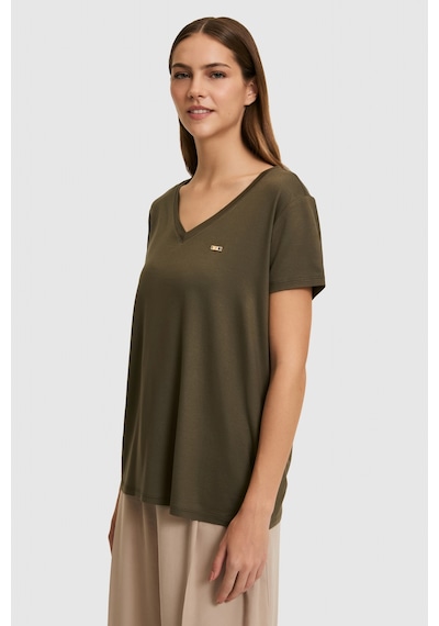 U.S. Polo Assn. U.s. Polo Assn. Kadın Koyu Haki Tişört Basic 50323448-vr111