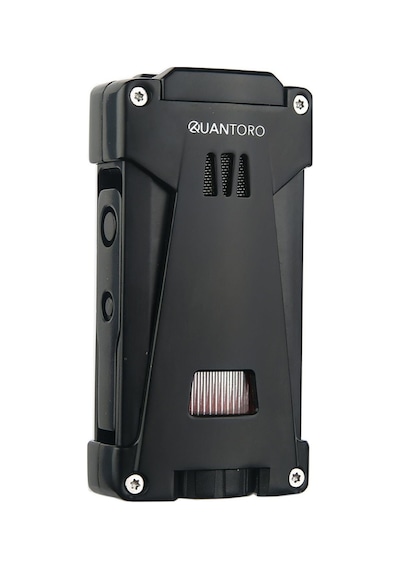 Quantoro 3 Torch Pürmüz Siyah Metal Puro Çakmağı - Trz1048