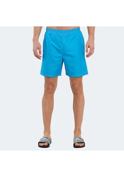 Slazenger RABI 2 li Set Erkek Cepli Deniz Şortu Saks Mavi - Sarı Mayo