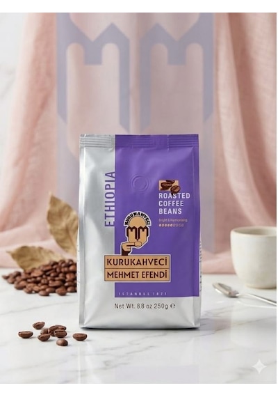 Kurukahveci Mehmet Efendi Ethiopia Kavrulmuş Çekirdek Kahve 250 Gr