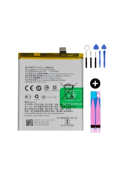 Realme C3 Blp729 Uyumlu A Kalite Batarya Pil + Montaj Seti