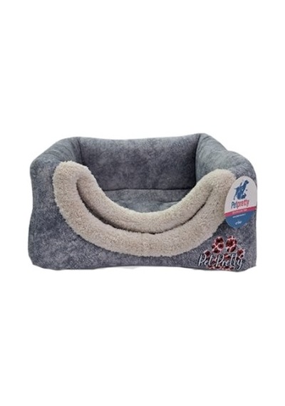 Comfort Üç Fonksiyonlu Gri Kedi Köpek Yatağı 42x42x23cm