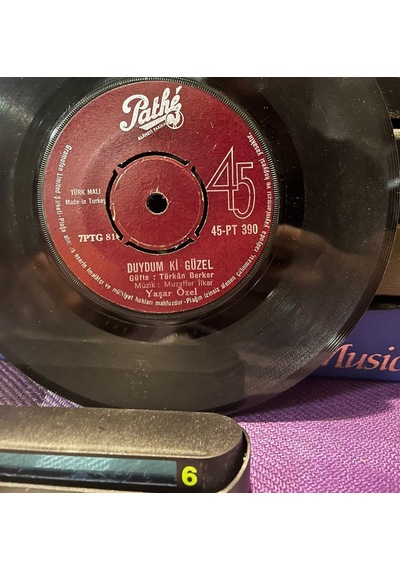 Yaşar Özel - Duydum Ki Güzel / Hatıra - Pathé 45'lik Plak 7ptg 810