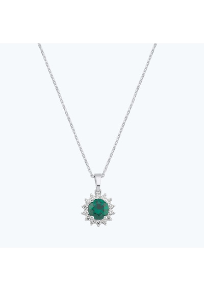 Altınbaş Yeşil Taşlı Altın Üçlü Set Autk0036-b-24627-y-set