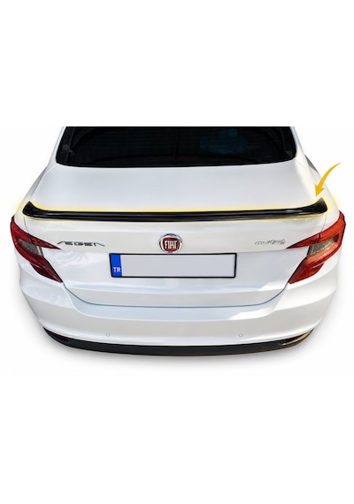 Fiat Egea Bagaj Üstü Spoiler Boyanmış Fiberglass Boyanmış Kolay Montaj 3 Renk Seçeneği