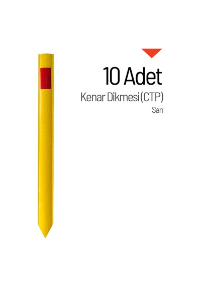 10'lu Kenar Dikmesi Seti Ctp Sarı-3644