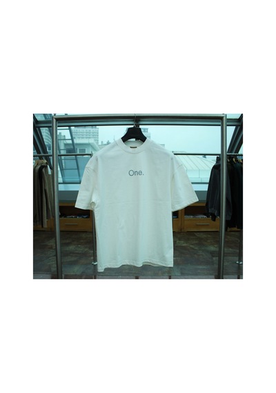 Wild Wood Garment Wild Wood "the One" Baskılı Premium Oversize T-shirt Ekru