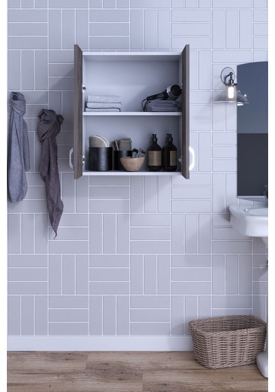 Rafineri Moza Çok Amaçlı Dolap Kapaklı Mutfak Balkon Banyo Mdf Gri Rafineri Moza Çok Amaçlı Dolap Kapaklı Mutfak Balkon Banyo Mdf Gri