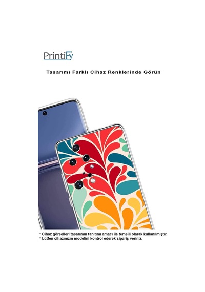 Samsung Galaxy Uyumlu A25 İle Retro Color 5 Kamera Korumalı Şeffaf Kılıf