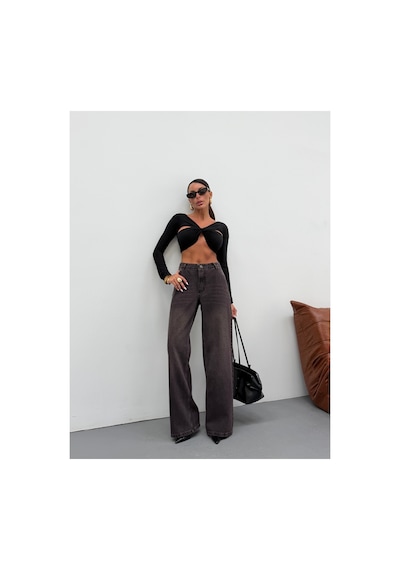 Kene Jeans Kahve İşlemli Yan Cep Ön İşlemli Tam Kalıp Bol Paça Kot/denim Pantolon Kahve İşlemli Kene Jeans Kahve İşlemli Yan Cep Ön İşlemli Tam Kalıp Bol Paça Kot/denim Pantolon Kahve İşlemli