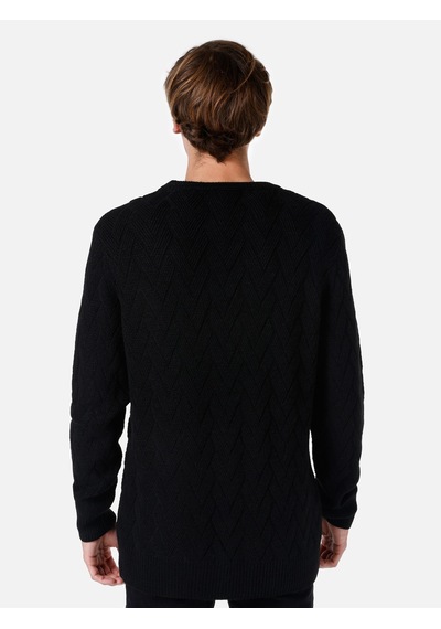 Colin's Colins Regular Fit Triko Siyah Erkek Kazak Cl1064739 Siyah