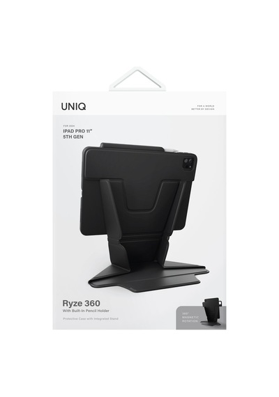 Apple Uyumlu iPad Pro 11 2024 M4 Çip Tablet Kılıf Ryze Serisi Standlı 360º Dönme Özellikli Katlanabilir Tasarım Kılıf