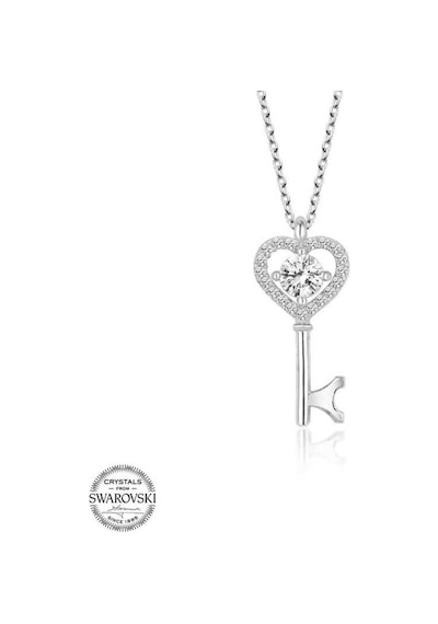 Swarovski Taşlı Gümüş Anahtar Kadın Kolye (520313295)