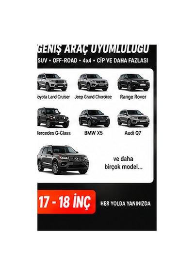 Trobus Mercedes-benz B-class W247 2019+ 17-18 İnç Stepne Kılıfı Siyah