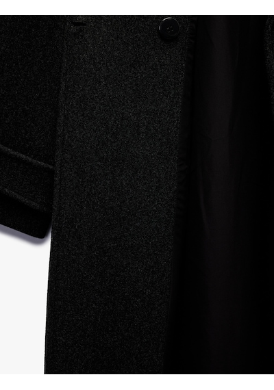 Koton Astarlı Düğmeli Kruvaze Uzun Kollu Oversize Kaşe Kaban Antrasit 6wak00058ew 939 Koton Astarlı Düğmeli Kruvaze Uzun Kollu Oversize Kaşe Kaban Antrasit 6wak00058ew 939