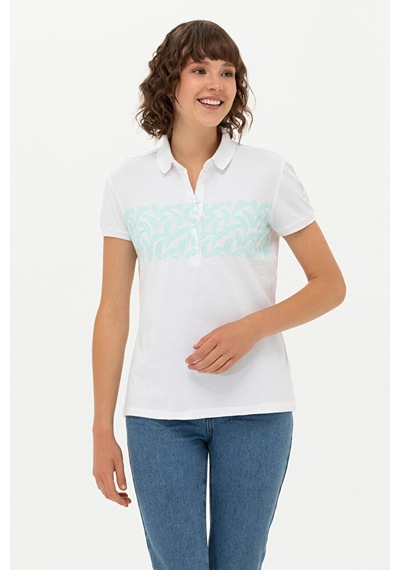 U.S. Polo Assn. Kadın Su İ Polo Yaka Tişört 50262938-vr083 142341