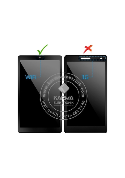 Huawei Mediapad T3 7.0 Wi-fi Bg2-w09 Bg2-u01 Bg2-u03 Lcd Ekran Ve Dokunmatik Panel - Set
