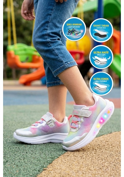 Marcokids Marco Kids 26y910 F Gümüş Kız Çocuk Spor Ayakkabı