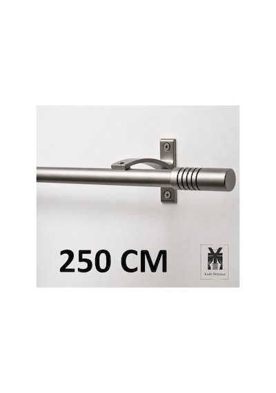 İnox Füme Alüminyum Tek Kanallı Rustik - Dekoratif Rustik İnox250cm - 891566114 İnox250cm