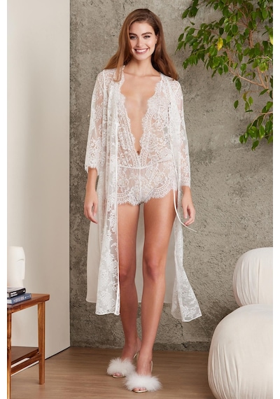 Pierre Cardin Sifon Dantelli Tulum Ve Sabahlık Takımı - 4810 001