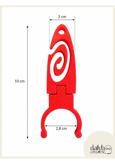 Sup/kano Kırmızı Kürek Sabitleme Aparatı 2'li Set -paddle Board Kürek Tutucu Klips-kayma Önleyici Kürek Aksesuarı