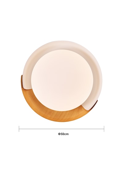 Elliot 50'lik Yuvarlak Plafonyer Led Avize Beyaz