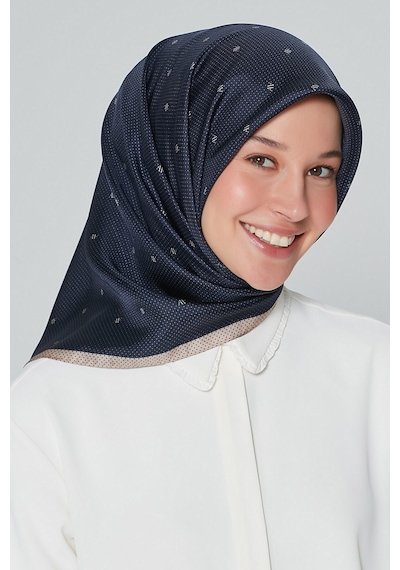 Armine İpek Eşarp Nostalji Sura 8259d Lacivert