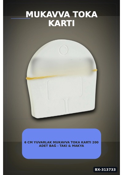 Bay 6 Cm Yuvarlak Mukavva Toka Kartı 200 Adet Bağ - Takı & Makyaj Düzenleyici Bx-313733 Najmaddin Diğer
