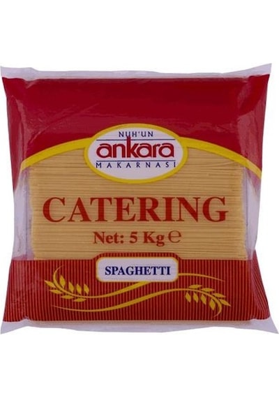 Nuh'un Ankara Makarnası Catering Spagetti Makarna 5 KG
