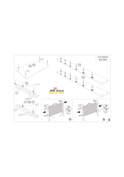Afillibebek Ranza Ikili Ayrılabilen Mdf Profilli 90x190 Beyaz