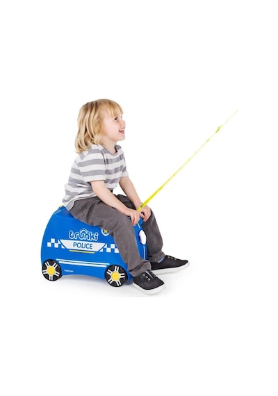 Trunki Çocuk Bavulu - Polis Arabası Percy Mavi