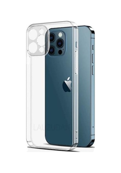 Apple Uyumlu iPhone 13 Pro Kamera Korumalı Tıpalı Silikon Kılıf Şeffaf